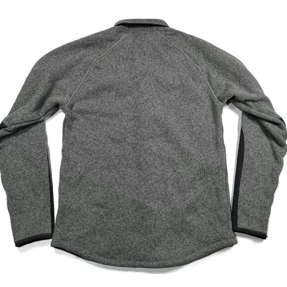 North Face Gordon Lyons Fleece Snap Button Shirt Jacket Mens Small Shacket Gray - Picture 5 of 13